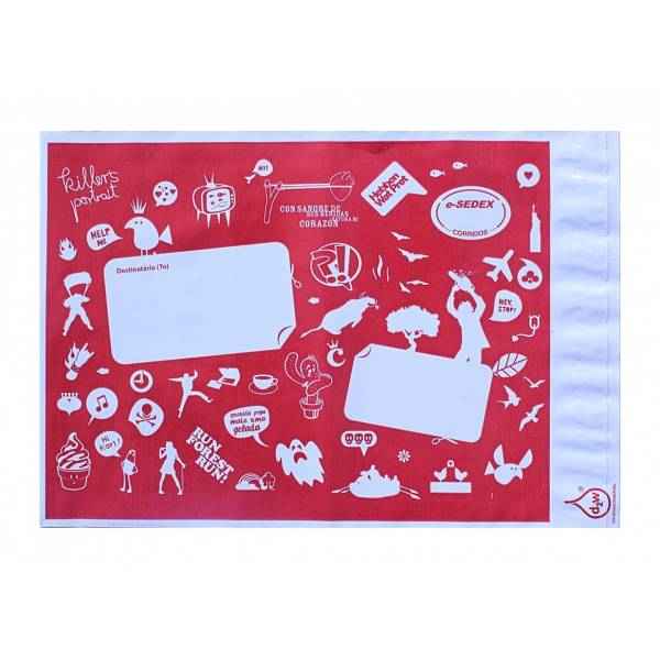 Envelope coextrusado com lacre adesivo personalizado