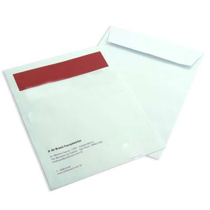 Envelope plastico 4 furos